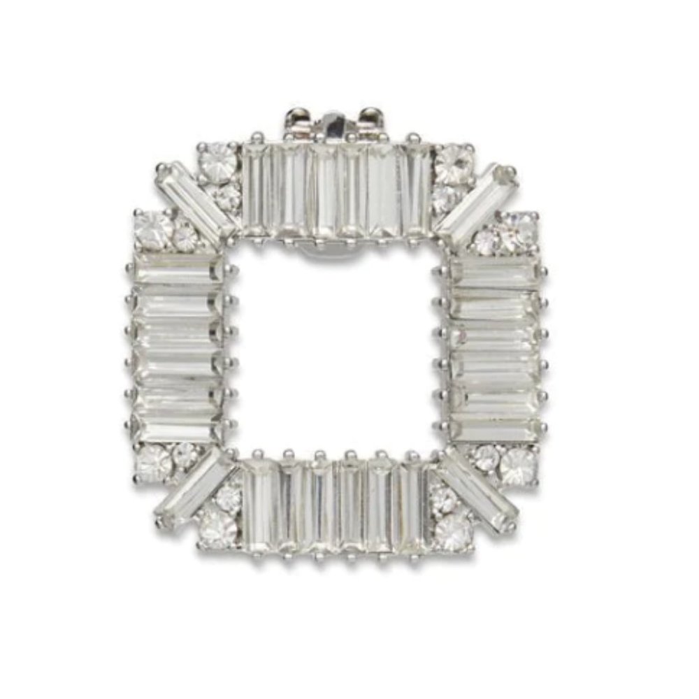 LELE X SJP CRYSTAL BAGUETTE BUCKLE SHOE CLIPS